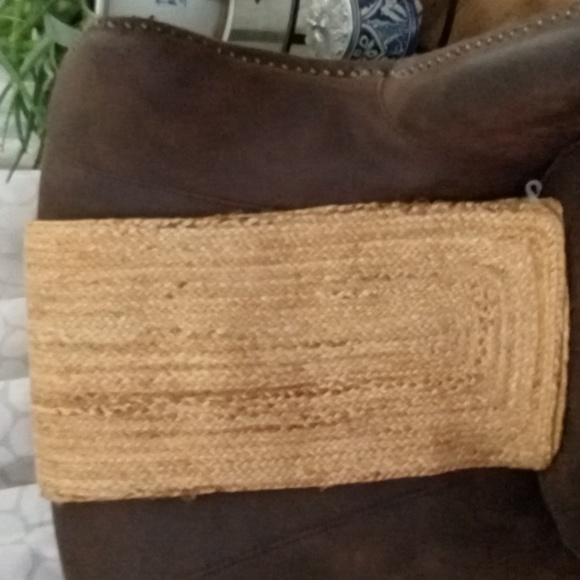 Natural Jute Reversible Table Floor Runner - Picture 1 of 3